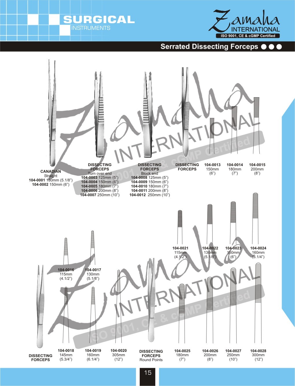 Dissecting Forceps, Canadian Forceps