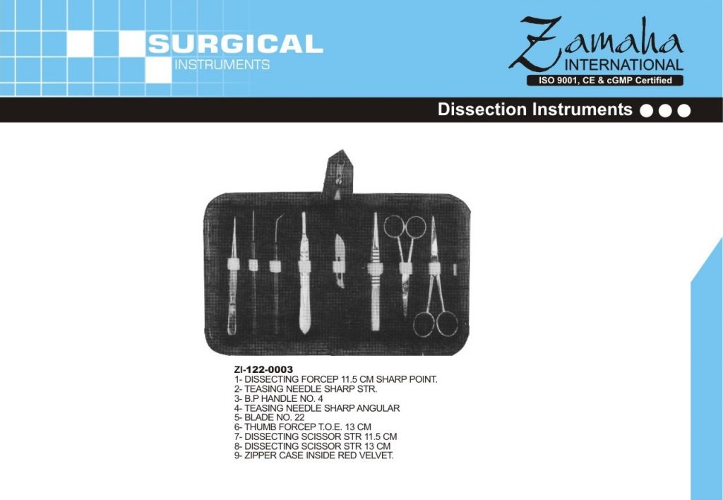 Medical Dissection Kit Buy Surgical Instruments, Dental Instruments, ENT Kits, Gyneacology